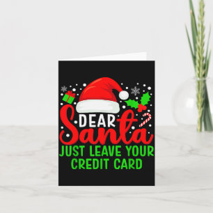 Beste Sinterklaas laat gewoon je creditcard kerst  Kaart