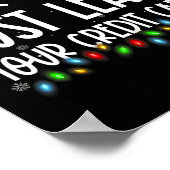 Beste Sinterklaas laat gewoon je creditcard kerst Poster (Hoek)