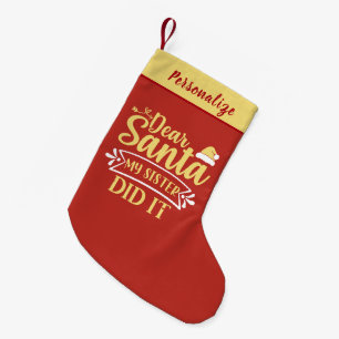 Beste Sinterklaas, mijn zus deed het Grappige gepe Kleine Kerstsok
