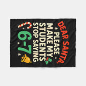 Beste Sinterklaas Studenten 6-7 67 Zes Zeven Grapp Fleece Deken (Voorkant (Horizontaal))