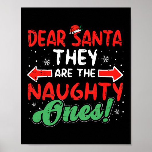 Beste Sinterklaas Zij Stoute Eén Kerstmis Xmas Man Poster (Voorkant)