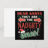 Beste Sinterklaas Zij Zijn De Stoute Eén Kerstmis Feestdagenkaart (Voorkant / Achterkant)