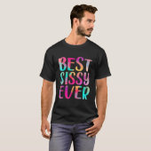 Beste Sissy Ooit Kleurrijke Moederdag T-shirt (Voorkant volledig)