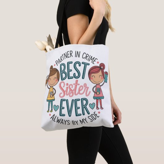 Beste Sister Design - Kunst die het Zusterschap vi Tote Bag (Dichtbij)