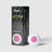 Beste Sister van Par Sports Golfer Pink Woman Golfballen (Verpakking)