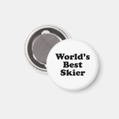 Beste Skier ter wereld Magneet (Voorkant / Achterkant)