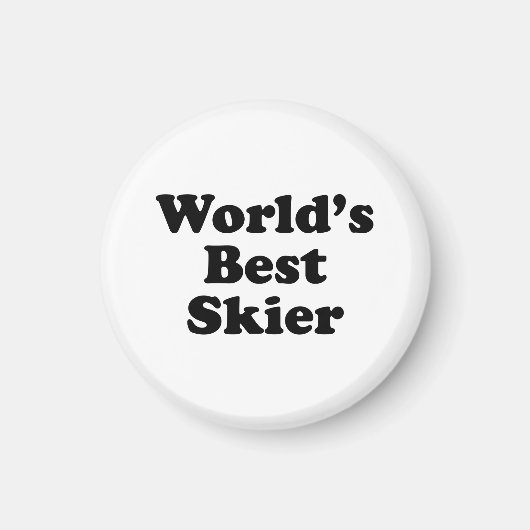Beste Skier ter wereld Magneet (Voorkant)