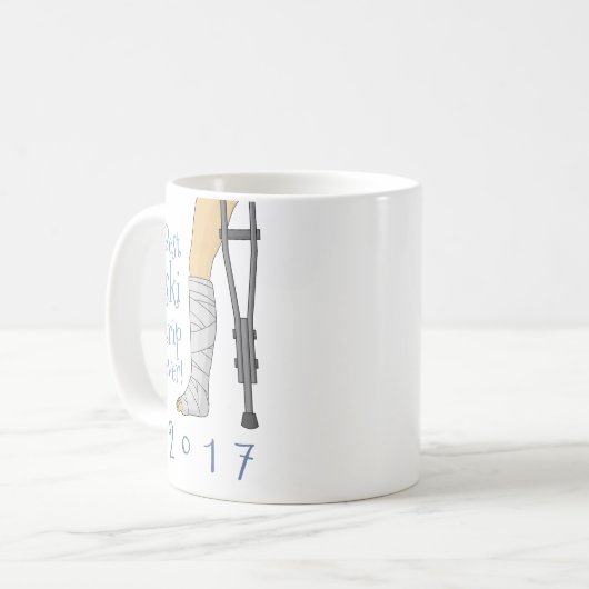 Beste skitocht ooit! grappige cast koffiemok (Voorkant links)