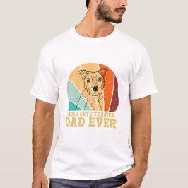 beste Skye Terrier Dad Oover Hondenliefhebbers T-shirt