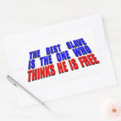 Beste slaaf rechthoekige sticker (Envelop)