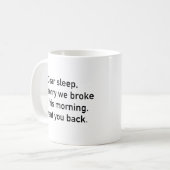 Beste slaap koffiemok (Voorkant links)