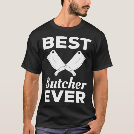 Beste slager ooit slagers vleesman t-shirt (Voorkant)