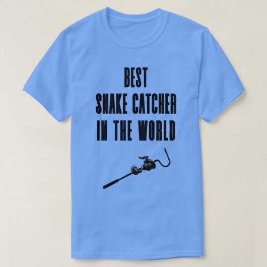Beste slangenvanger ter wereld t-shirt (Design voorkant)