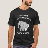 Beste slechtste witte olifant cadeau ooit gag cade t-shirt (Voorkant)