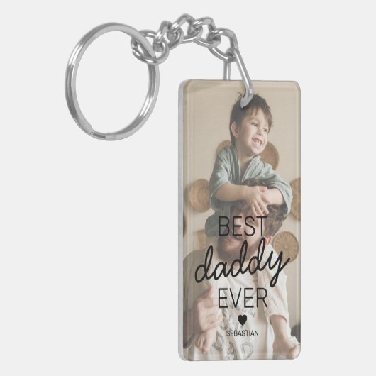 Beste Sleutelhanger van papa ooit foto's (Voorkant Links)