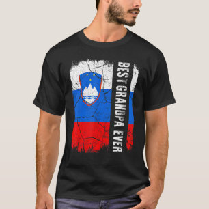Beste Sloveense opa ooit Slovenië vlag vader T-shirt