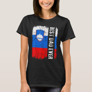 Beste Sloveense vader ooit Slovenië vlag Vaderdag T-shirt