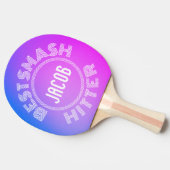 BESTE SMASH HITTER Gradient Eenvoudig ontwerp Tafeltennisbatje (Zijkant)