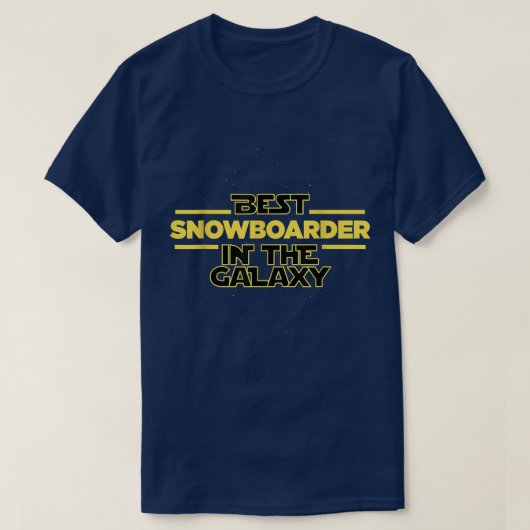 Beste sneeuwboarder in het galay-snowboardgezegde t-shirt (Design voorkant)