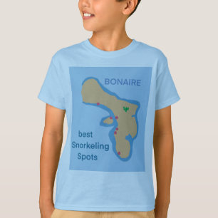 Beste snorkel- en duiklocaties op bonaire t-shirt