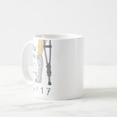 Beste snowboard reis ooit! grappige cast koffiemok (Voorkant links)