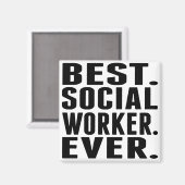 Beste. Sociaal werker. Ooit. Magneet (Voorkant / Achterkant)