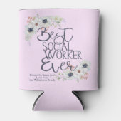 Beste sociale werker ooit blikjeskoeler (Voorkant)