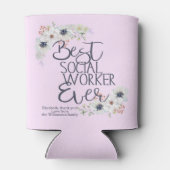 Beste sociale werker ooit blikjeskoeler (Achterkant)