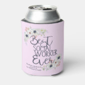 Beste sociale werker ooit blikjeskoeler (Blikje Achterkant)