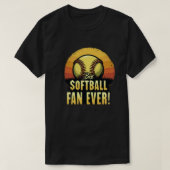 Beste softbal fan ooit t-shirt (Design voorkant)
