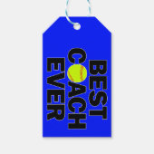 Beste Softball Coach altijd - Aangepaste kleur en  Cadeaulabel (Voorkant)