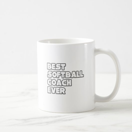 Beste Softball Coach ooit Koffiemok (Rechts)