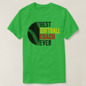 Beste SoftBall Coach ooit T-shirt (Design voorkant)