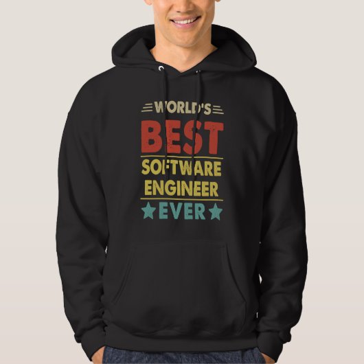 Beste software-engineer ter wereld ooit 1 hoodie (Voorkant)