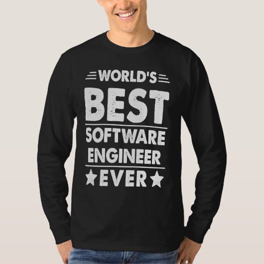Beste software ingenieur ter wereld ooit t-shirt (Voorkant)