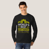 Beste softwareontwikkelaar ter wereld t-shirt (Voorkant volledig)
