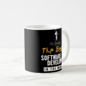 Beste softwareontwikkelaar Wereldsoftware met voll Koffiemok (Voorkant rechts)