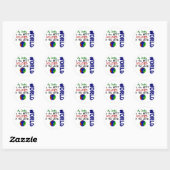 Beste soldaat in de wereld 2 (papa) ronde sticker (Vel)