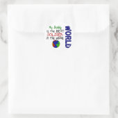 Beste soldaat in de wereld 2 (papa) ronde sticker (Tas)