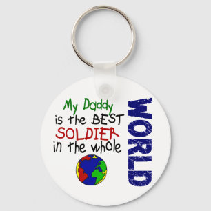 Beste soldaat in de wereld 2 (papa) sleutelhanger