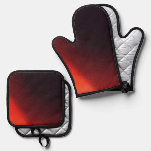 Beste Solid Color Silver gewatteerde hittebescherm Ovenwant & Pannenlap Set