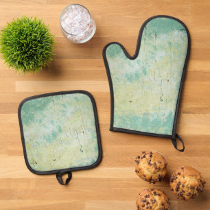 Beste Solid Color Silver gewatteerde hittebescherm Ovenwant & Pannenlap Set