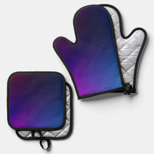 Beste Solid Color Silver gewatteerde hittebescherm Ovenwant & Pannenlap Set