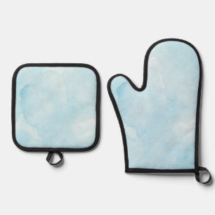 Beste Solid Color Silver gewatteerde hittebescherm Ovenwant & Pannenlap Set