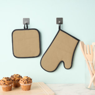 Beste Solid Color Silver gewatteerde hittebescherm Ovenwant & Pannenlap Set