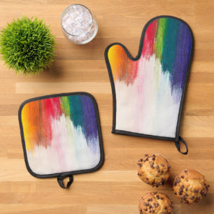 Beste Solid Color Silver gewatteerde hittebescherm Ovenwant & Pannenlap Set