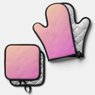 Beste Solid Color Silver gewatteerde hittebescherm Ovenwant & Pannenlap Set
