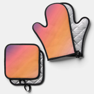 Beste Solid Color Silver gewatteerde hittebescherm Ovenwant & Pannenlap Set