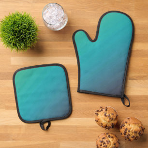 Beste Solid Color Silver gewatteerde hittebescherm Ovenwant & Pannenlap Set