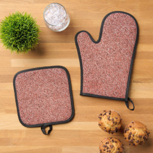 Beste Solid Color Silver gewatteerde hittebescherm Ovenwant & Pannenlap Set